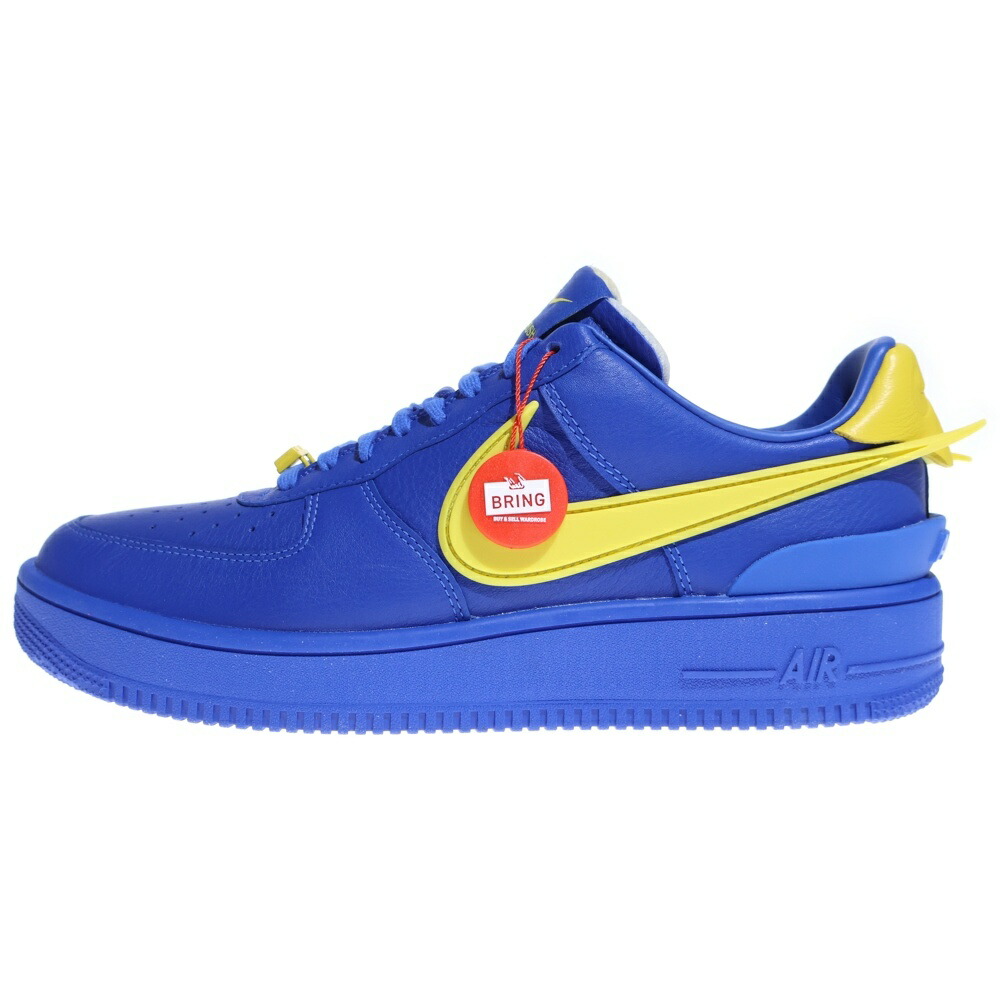 NIKE(ナイキ) 大きさ:29.0珊 ×AMBUSH AIR FORCE 1 LOW SP GAME ROYAL AND VIVID SULFUR アンブッシュ 空軍1 ローカットスニーカー 青碧/黄色 US11/29珊 DV3464-400【新古品/中古】【度合いS】【色つや青碧】【取りまわしバス発着場BRINGご廟店】