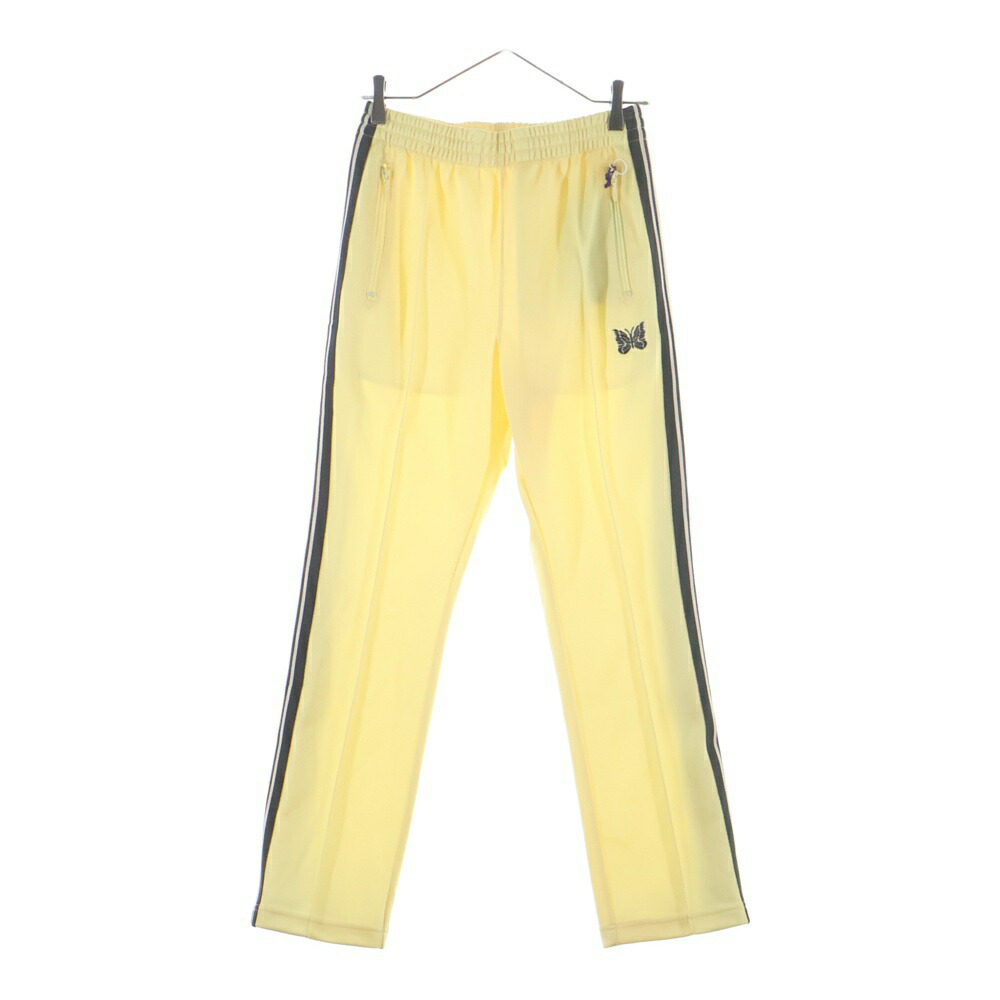 Needles(ニードルス) 大きさ:XS ×STUDIOUS TRACK PANT 側面伝達ルート ロゴタイプ刺しゅう 貨物自動車ズボン下 黄色 MR445【新古品/中古】【度合いS】【色つや黄色】【取りまわしバス発着場BRING THRIFT CLOSET 幕張店】