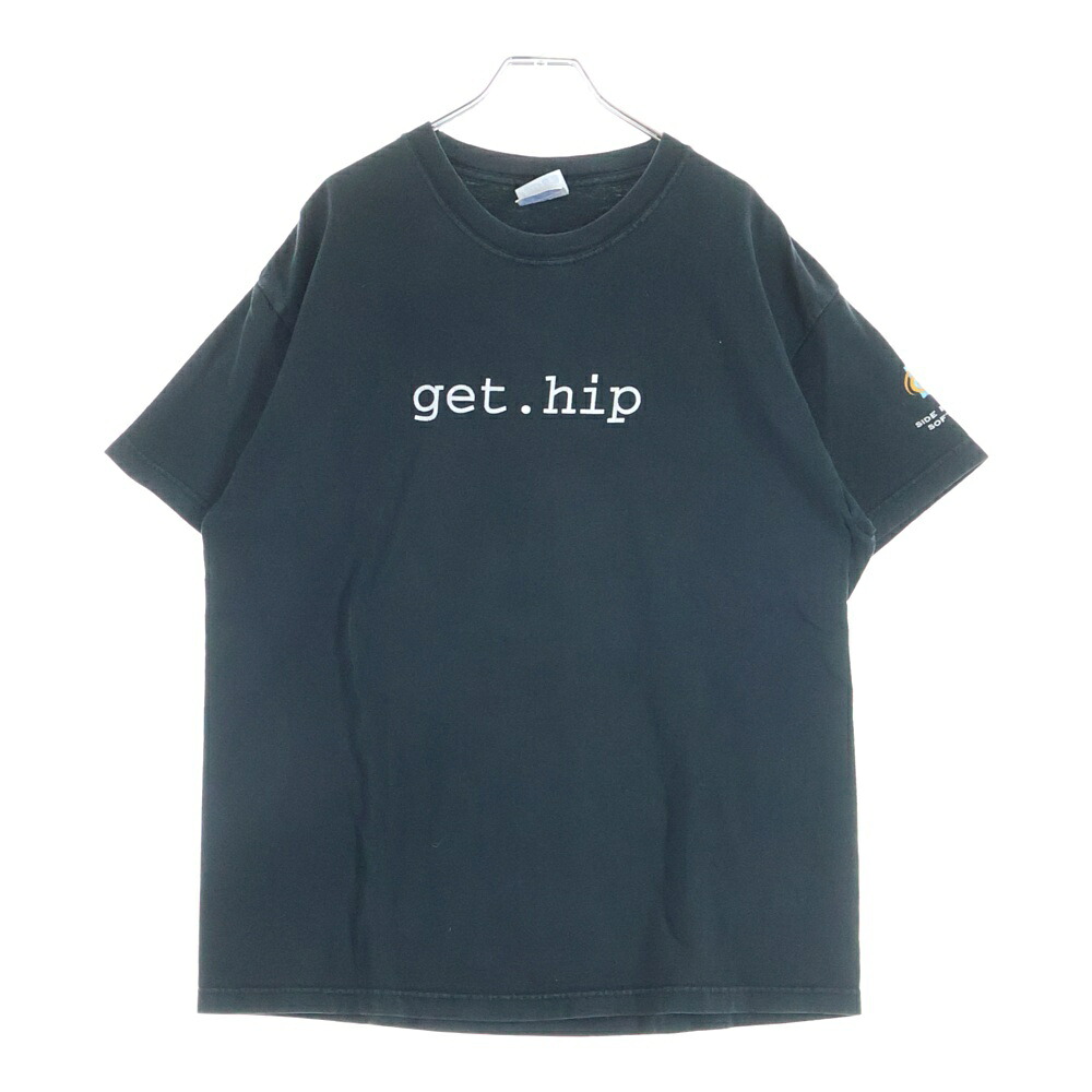 VINTAGE(ヴィンテージ) 大きさ:L 90S HOUDINI get.hip TEE ヴィンテージ フーディニ 申したて刷り上げる 会社組織プルオーバー 半袖クルーネックカットソー 黒いこと【中古】【座標軸B】【色つや黒いこと】【取りまわしバス発着場BRING仙台店】