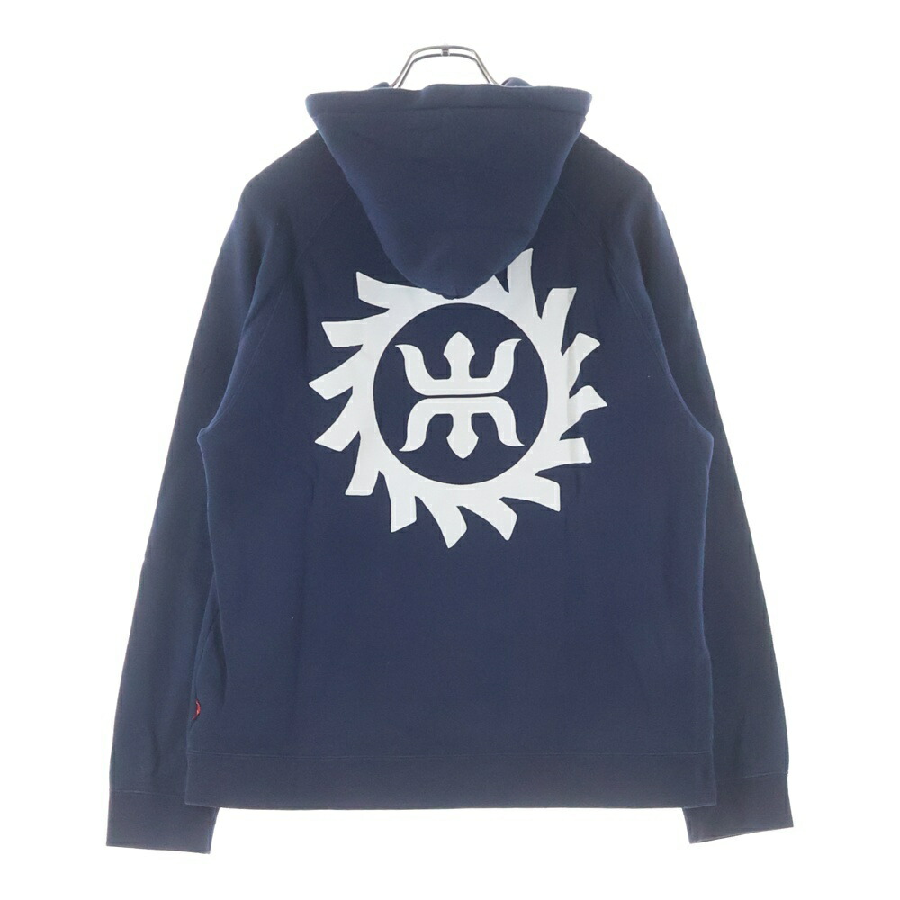 WTAPS(ダブルタップス) 大きさ:M 定火消しロゴタイプ刷り上げる プルオーバーフーディ パーカー 米国海軍【中古】【座標軸B】【カラーネイビー】【オンライン押さえる商いもの】
