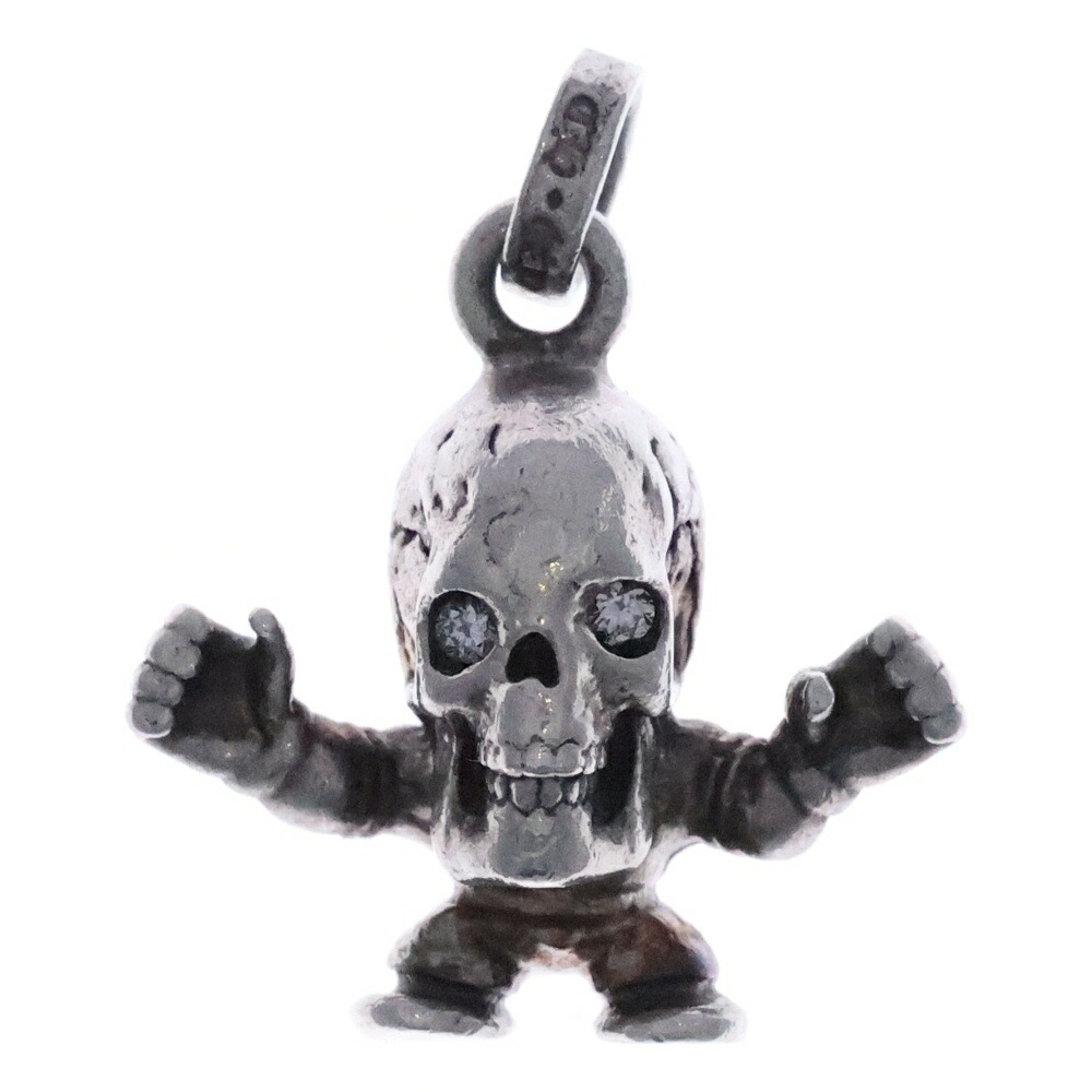 CHROME HEARTS(クロムハーツ) TINY FOTI HARRIS TEETER 2P DIA タイニーハリスティータ 金剛石 惹きつける シャンデリヤいの一番 しろがね色【中古】【座標軸B】【色合いしろがね色】【取りまわしバス発着場BRING心斎橋店】