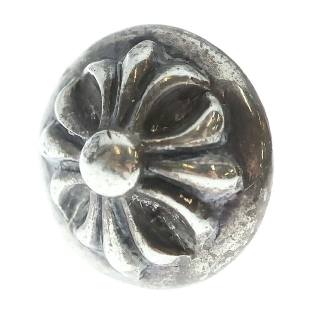 CHROME HEARTS(クロムハーツ) STUD CRSBLL クロスボールスタッドピアス しろがね色 BCA110【中古】【座標軸B】【色合いしろがね色】【取りまわしバス発着場BRING梅田茶屋町店】