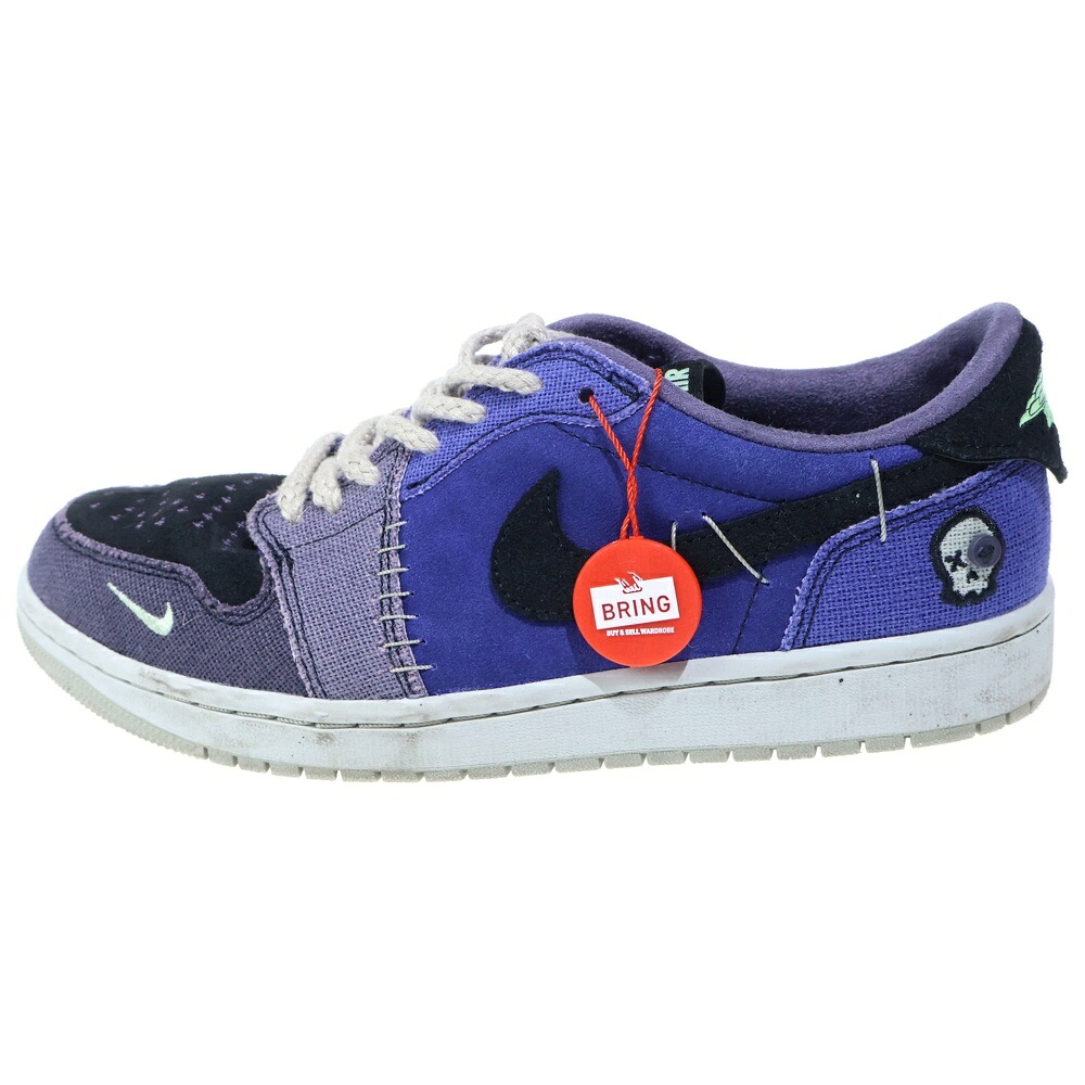 NIKE(ナイキ) 大きさ:27.5糎 ×ZION WILLIAMSON AIR JORDAN 1 RETRO LOW OG ナイキ エア湖 ジョーダン 1 × ザイオン・ウィリアムソン ローカットスニーカー US9.5/27.5糎 IH2309-500【中古】【座標軸B】【カラーパープル】【取りまわしバス発着場BRING仙台店】