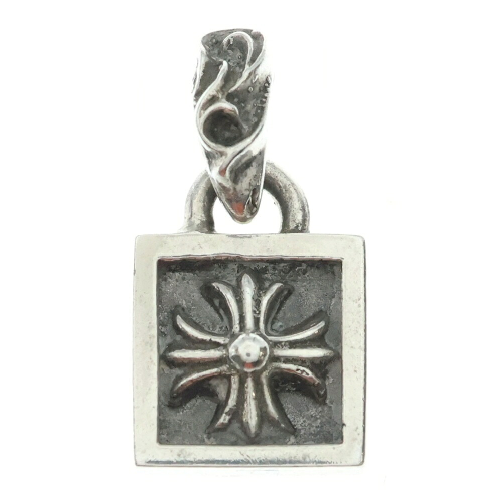 CHROME HEARTS(クロムハーツ) FRAMED CH PLUS フレームドCH足し加える 惹きつける シャンデリヤいの一番 しろがね色 BCA271【中古】【座標軸B】【色合いしろがね色】【取りまわしバス発着場BRING THRIFT CLOSET あべの店】