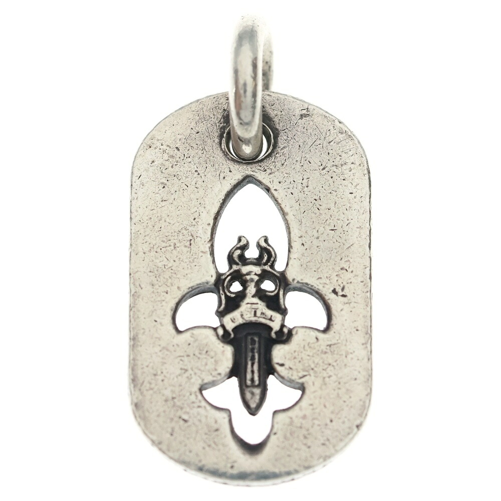 CHROME HEARTS(クロムハーツ) D TAG SML FLE DAG フレアダガードッグタグ スモールドッグタグネックレストップ【中古】【座標軸B】【色合いしろがね色】【取りまわしバス発着場OneStyle新宿店】
