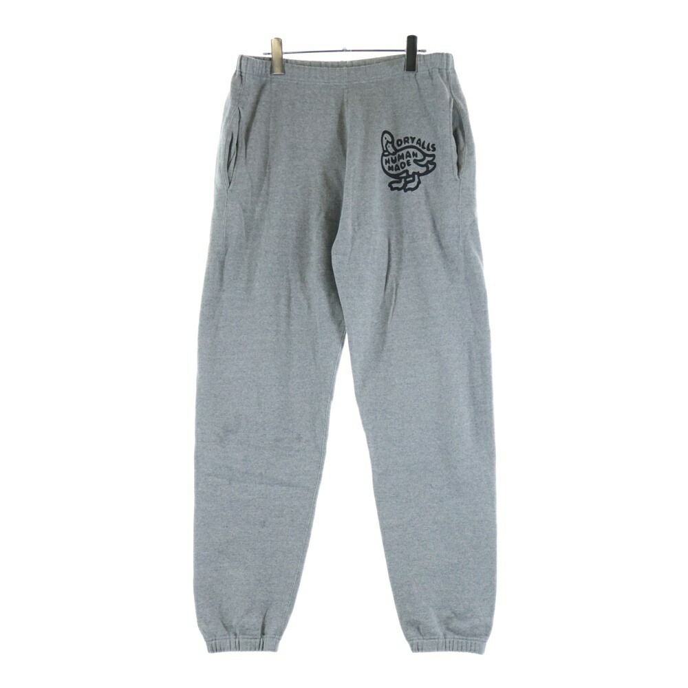 HUMAN MADE(ヒューマンお手伝いさん) 大きさ:L SWEAT PANTS DRY ALLS ダックプリント スウェットパンツ 薄墨色【中古】【座標軸B】【色合い薄墨色】【取りまわしバス発着場BRING THRIFT CLOSET 幕張店】