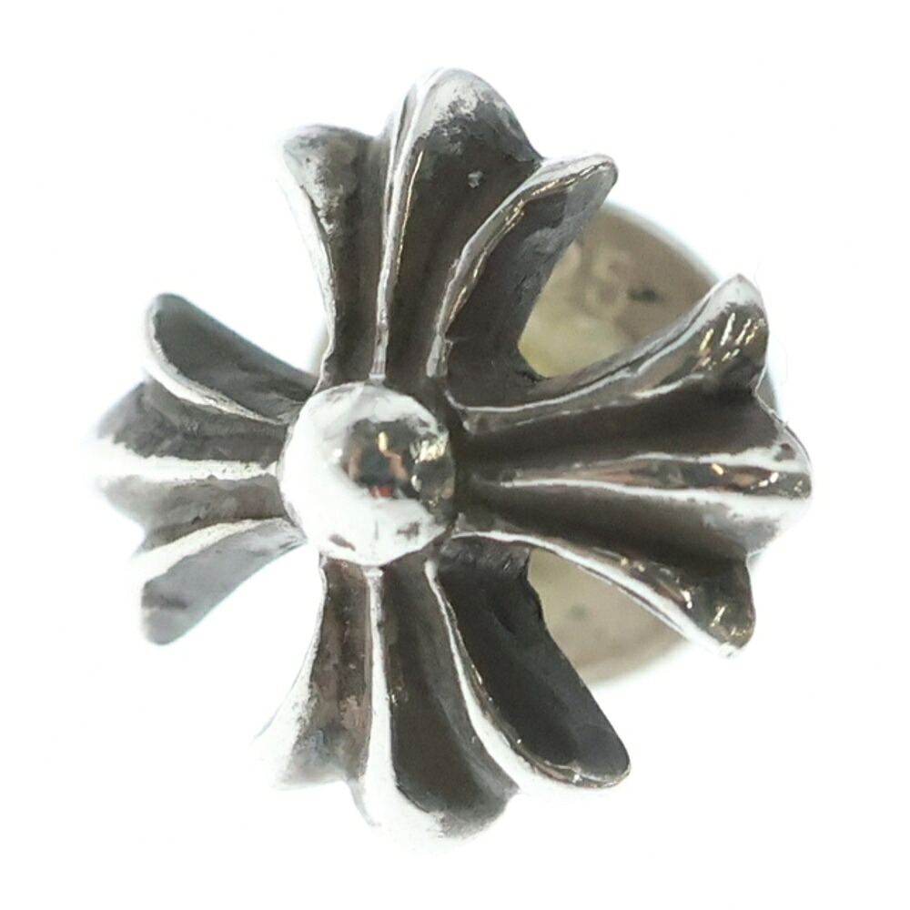 CHROME HEARTS(クロムハーツ) No2 CH PLS CHつけ加える スタッドピアス しろがね色 BCA105【中古】【度合いB】【色つやしろがね色】【取りまわしバス発着場BRING福岡天神店】