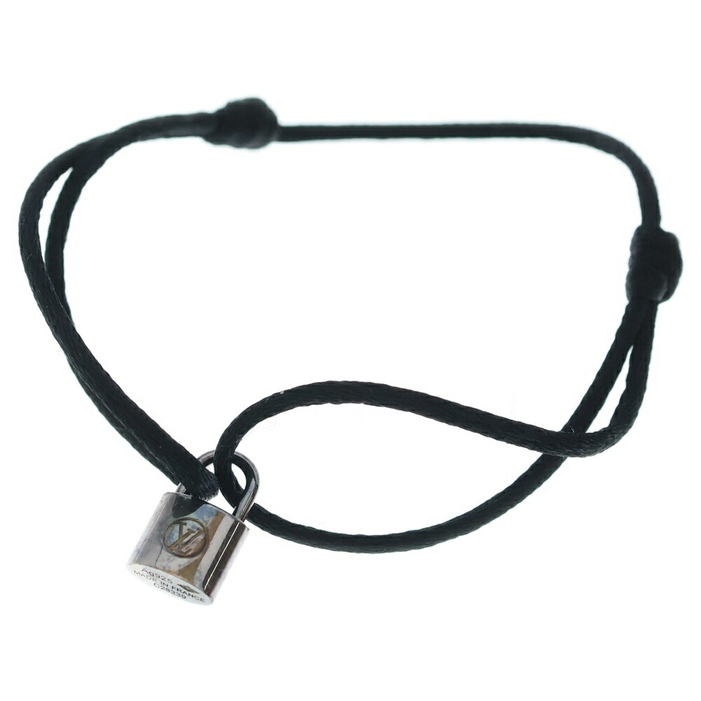 LOUIS VUITTON(ルイヴィトン) ブラスレ シルバー ロックイット ブレスレット Ag925 シルバー/ブラック Q95590【中古】【程度B】【カラーブラック】【取扱店舗BRING札幌店】