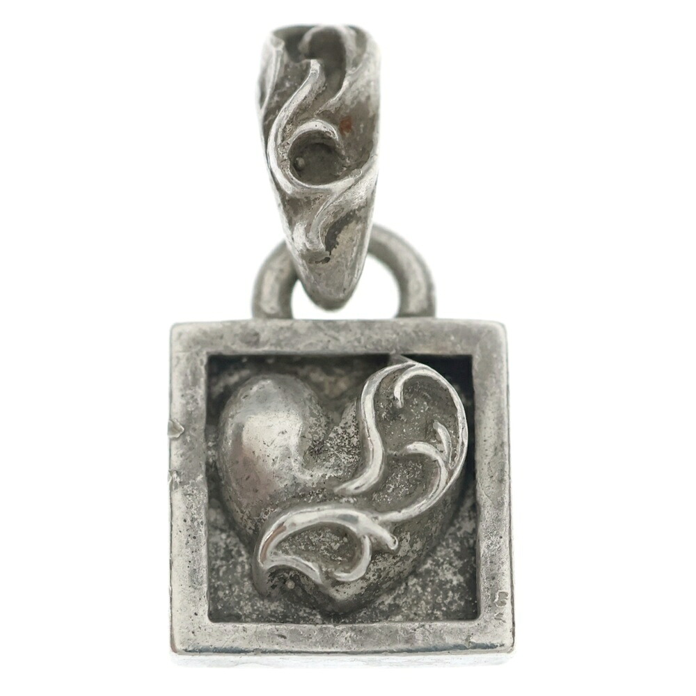 CHROME HEARTS(クロムハーツ) FRAMED HEART フレームドハート チャーム ペンダントトップ シルバー BCA273【中古】【程度B】【カラーシルバー】【取扱店舗OneStyle原宿店】｜ブランド買取・販売　BRING