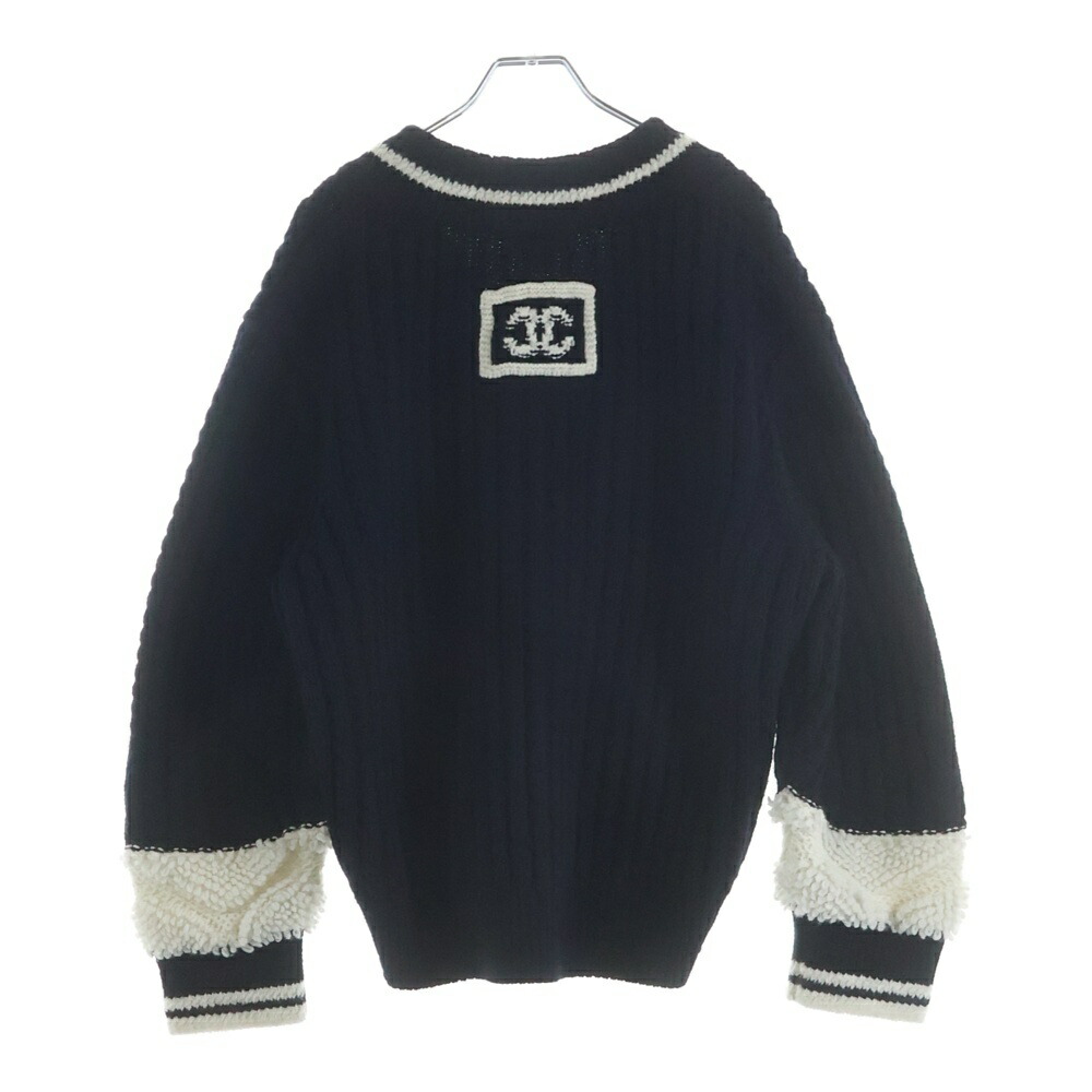 CHANEL(シャネル) 大きさ:36 COCO NEIGE ココネージュ 羊毛編み物 プルオーバー 米国海軍 レディース P79690K11587【中古】【度合いA】【カラーネイビー】【取りまわしバス発着場BRING有楽町マルイ店】