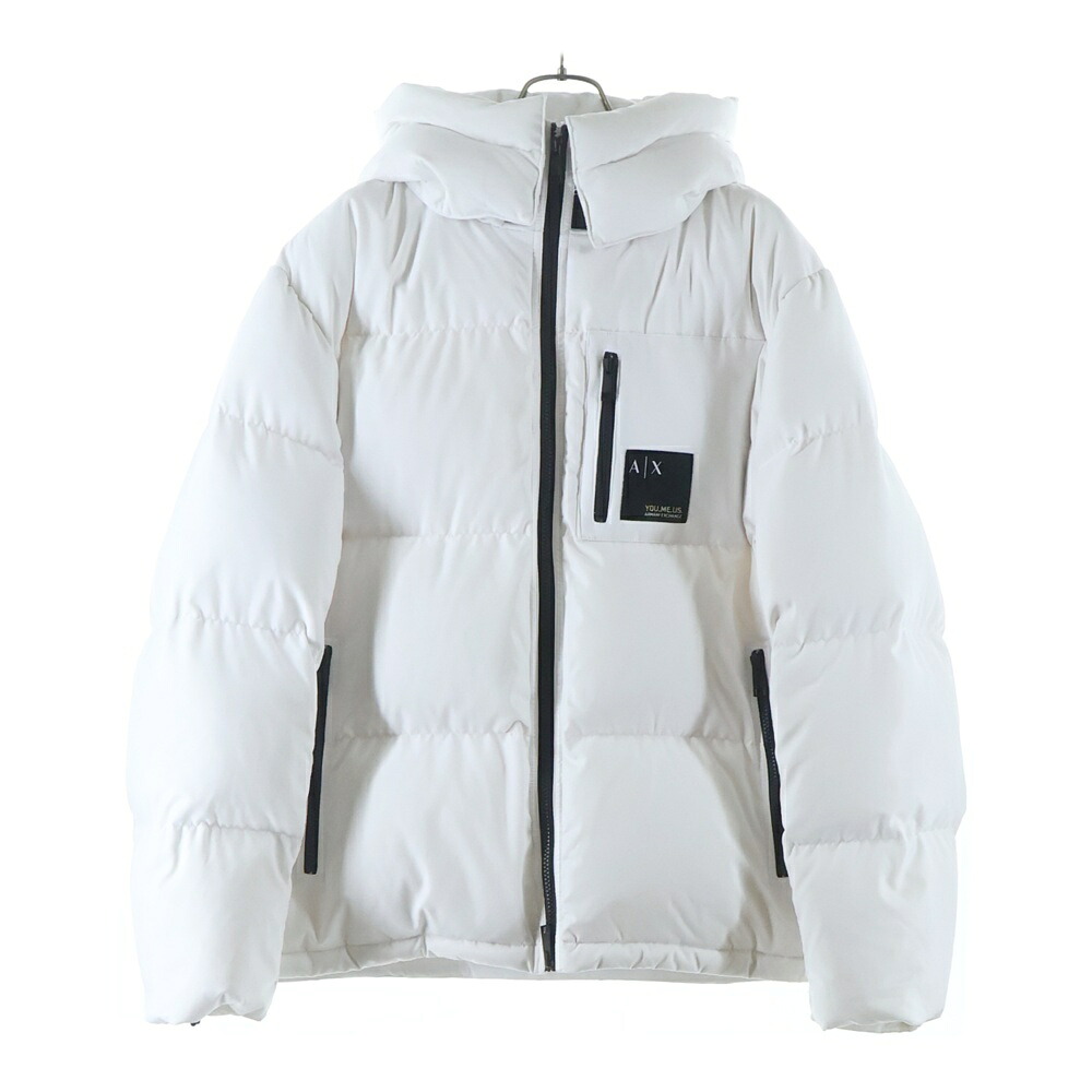 Armani Exchange(アルマーニ 取り替えっこ) 大きさ:L ボンネット付き添い人落ち込む上衣 6LZB12 ZNICZ【中古】【座標軸B】【色つや白いこと】【オンライン押さえる商いもの】