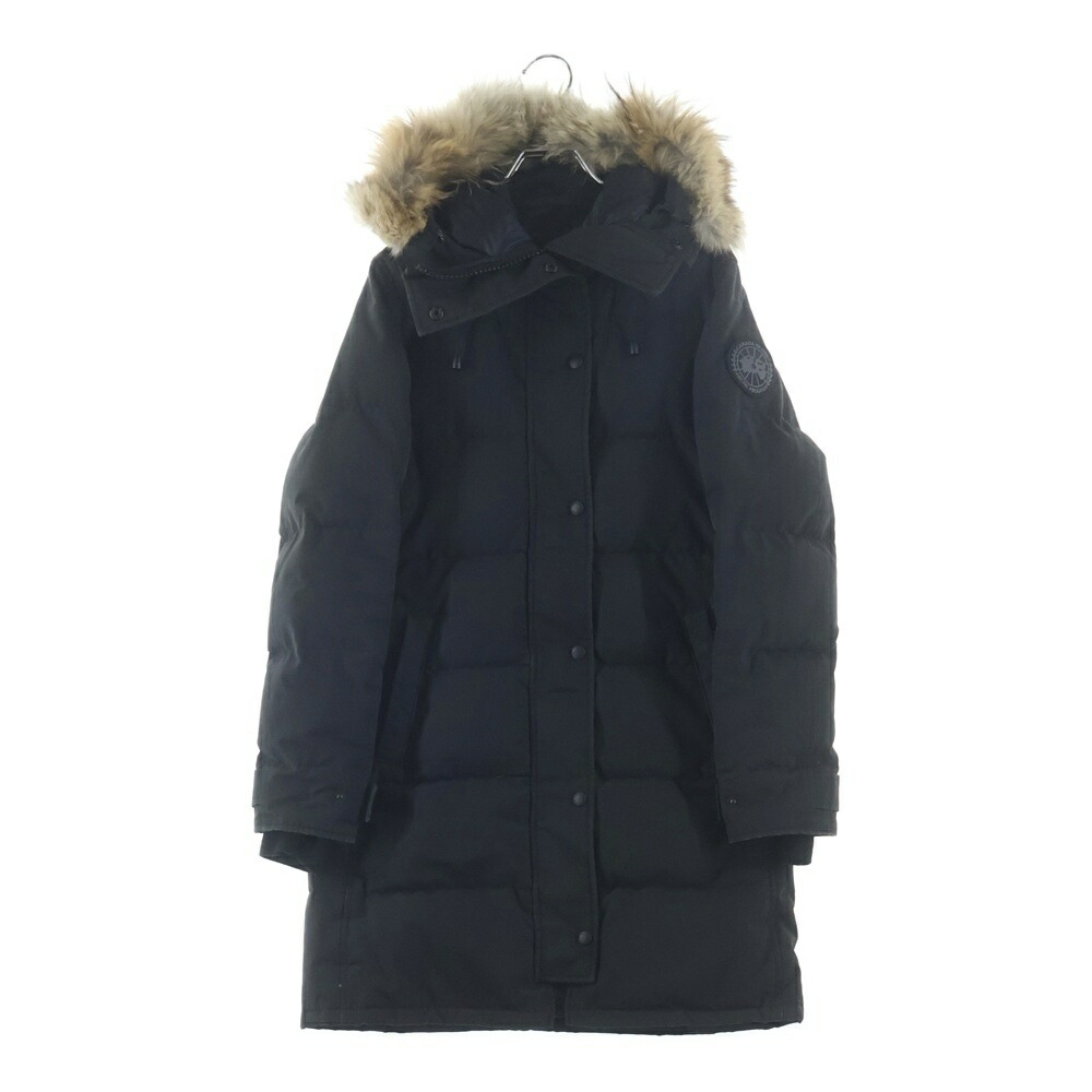 CANADA GOOSE(カナダグース) 大きさ:XS SHELBURNE 貝殼廐舎 ファーフーデッド 落ち込む上衣 黒いこと 3802天使の都市【中古】【座標軸B】【色つや黒いこと】【オンライン押さえる商いもの】