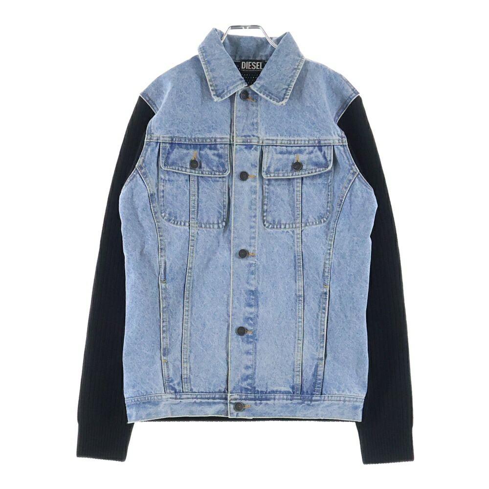 DIESEL(ディーゼル) 大きさ:S K-BRIDGE ウォッシュド ジーンズ うつり変わり 編み物 上衣 黒いこと/インディゴ A04064【中古】【座標軸A】【色つや黒いこと】【取りまわしバス発着場BRING横浜ビブレ店】
