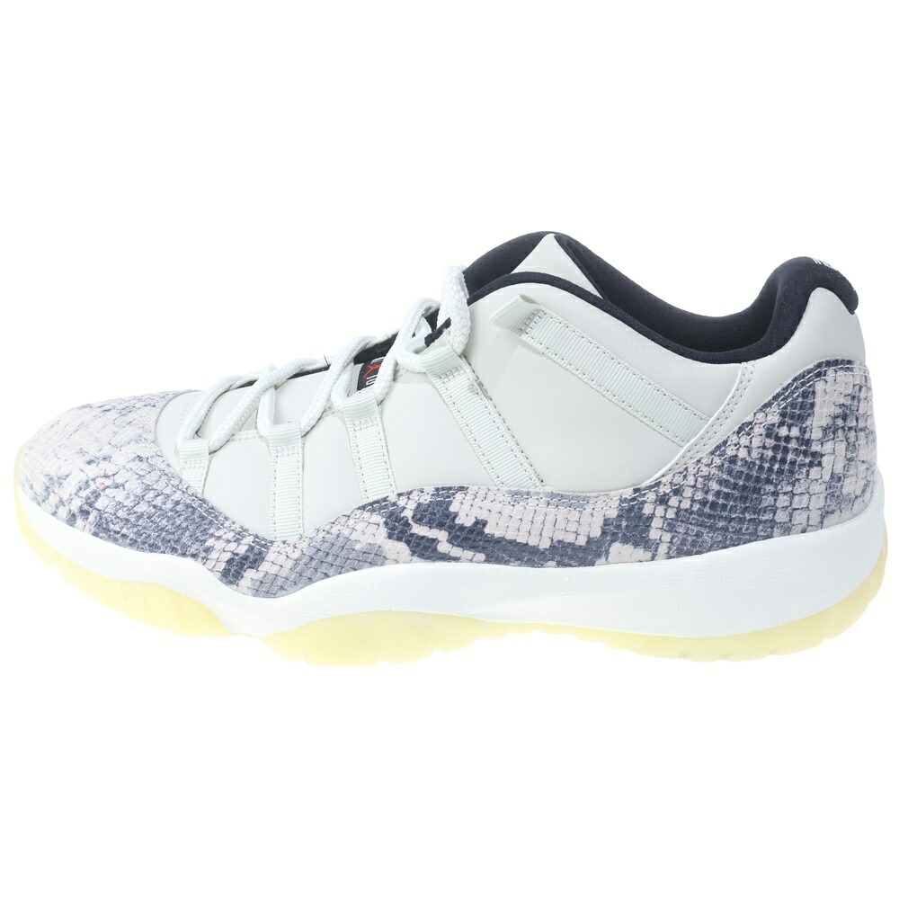 NIKE(ナイキ) 大きさ:31.0珊 AIR JORDAN 11 LOW SNAKESKIN エアジョーダン11 スネークスキン ローカットスニーカー ベージュ US13/31珊 CD6846-002【新古品/中古】【度合いS】【色つやベージュ】【オンライン押さえる商いもの】