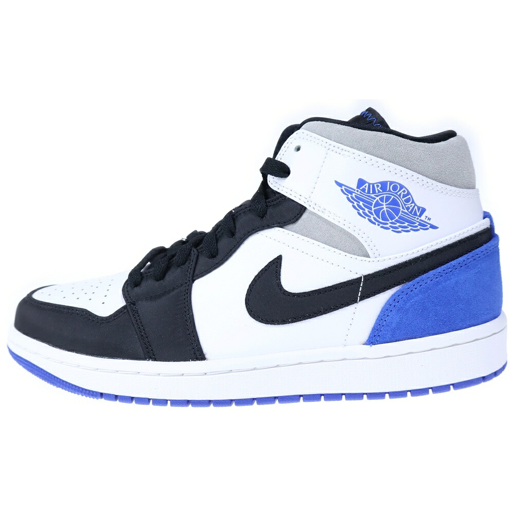 NIKE(ナイキ) 大きさ:27.5糎 AIR JODAN 1 MID SE エアジョーダン ミッドカットスニーカー 青み/白いこと US9.5/27.5糎 852542-102【新古品/中古】【座標軸S】【色つや青み】【オンライン押さえる商いもの】