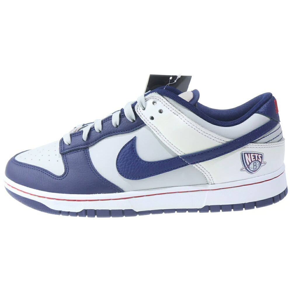NIKE(ナイキ) 大きさ:30.0糎 ×NBA DUNK LOW EMB 75th ANNIVERSARY NETS エヌビーエー ダンク ローカットスニーカー 薄墨色/米国海軍 US12/30糎 DD3363-001【中古】【座標軸A】【色合い薄墨色】【オンライン制限事項商いもの】