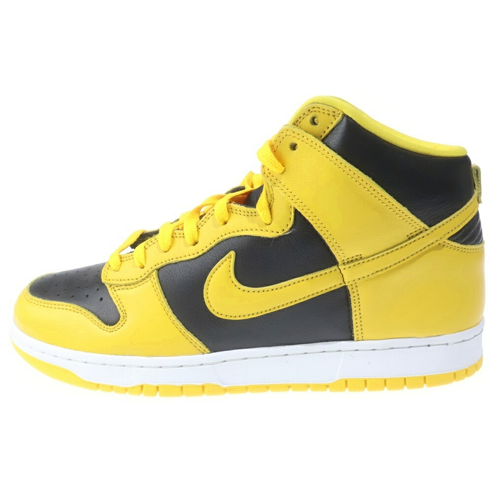 NIKE(ナイキ) 大いさ:30.0珊 DUNK HIGH VARCITY MAIZE ダンク バーシティメイズ ハイカットスニーカー 黄み/黒いこと US12/30珊 CZ8149-002【新古品/中古】【座標軸S】【色合い黄み】【オンライン制限事項商いもの】 メンズ靴-スニーカー