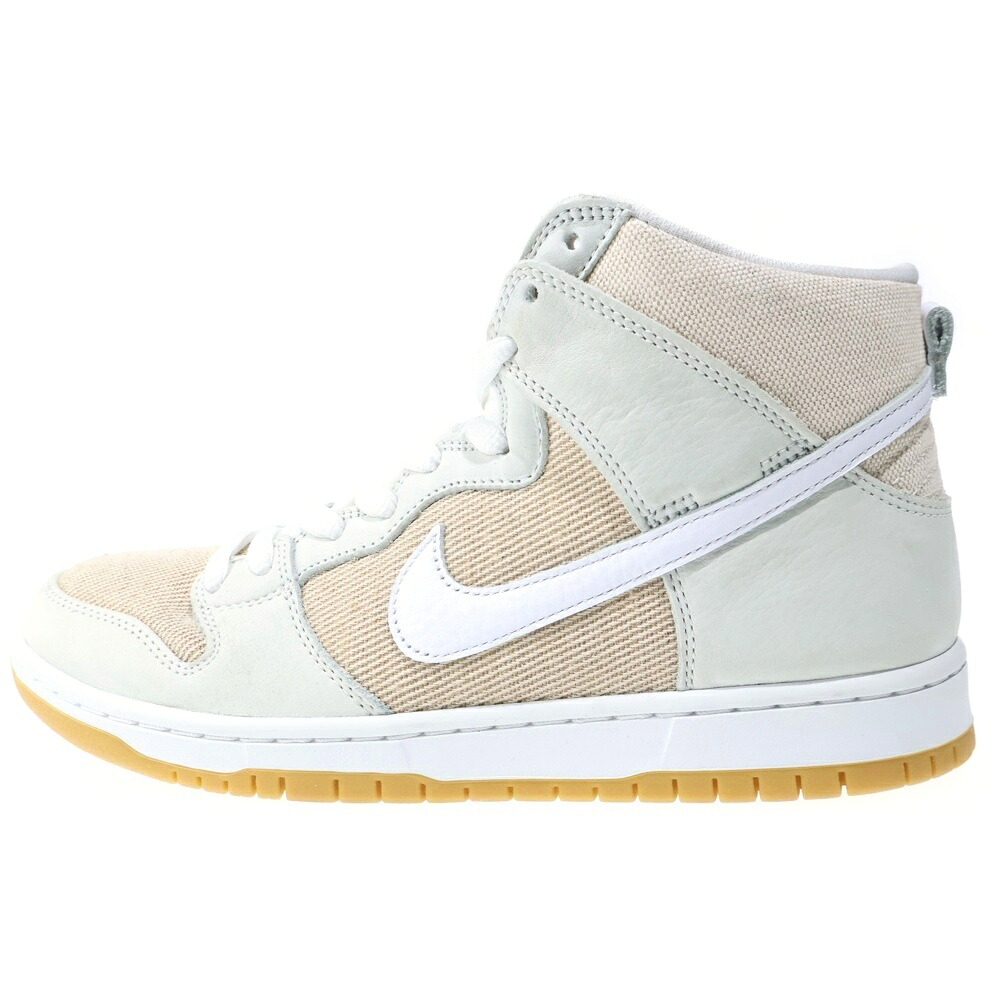 NIKE SB(ナイキエスビー) 大きさ:27.0糎 DUNK HIGH PRO ISO SAIL ダンクハイ セイル ハイカットスニーカーシューズ 象牙色 US9/27糎 DA9626-100【中古】【座標軸A】【色つやベージュ】【オンライン押さえる商いもの】