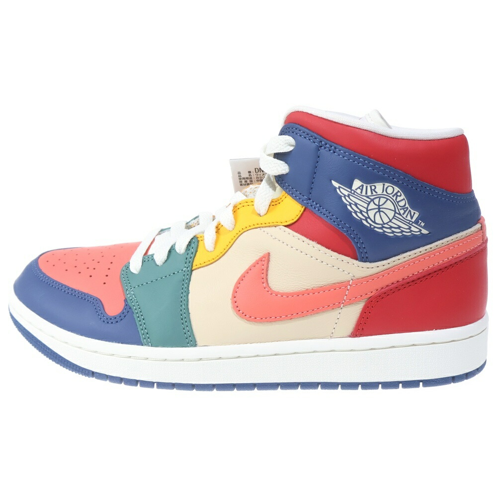 NIKE(ナイキ) 大きさ:27.5糎 WMNS AIR JORDAN 1 MID SE ウィメンズ エア湖 ジョーダン 1 ミッド ミドルカットスニーカーシューズ マルチ US10.5/27.5糎 DN3738-400【新古品/中古】【座標軸S】【色つやマルチ色つや】【オンライン押さえる商いもの】