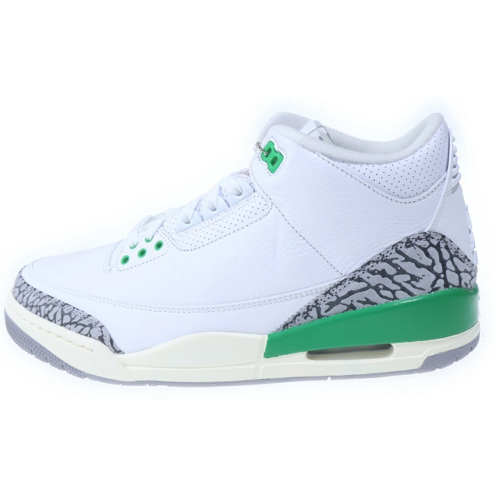 NIKE(ナイキ) 大きさ:28.0糎 WMNS AIR JORDAN 3 RETRO LUCKY GREEN ウィメンズ エアジョーダン 3 レトロ 仕合わせ 緑であること ハイカットスニーカー 白いこと/緑であること US11/28糎 CK9246-136【新古品/中古】【座標軸S】【色つや白いこと】【オンライン押さえる商いもの】