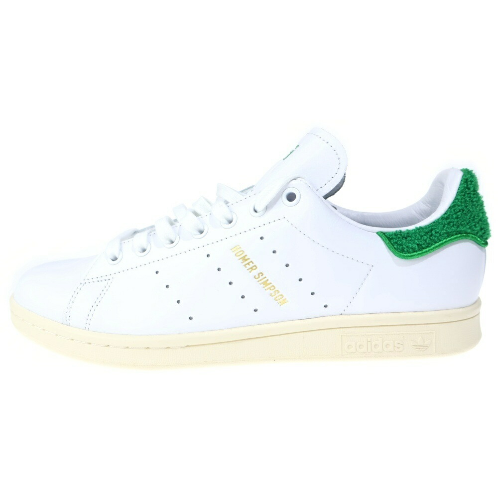 adidas(アディダス) サイズ:US10.5/28.5cm HOMER SIMPSON STANSMITH シンプソンズ スタンスミス コートスニーカー ホワイト IE7564 US10.5/28.5cm【新古品/中古】【程度S】【カラーホワイト】【オンライン限定商品】｜ブランド買取・販売　BRING