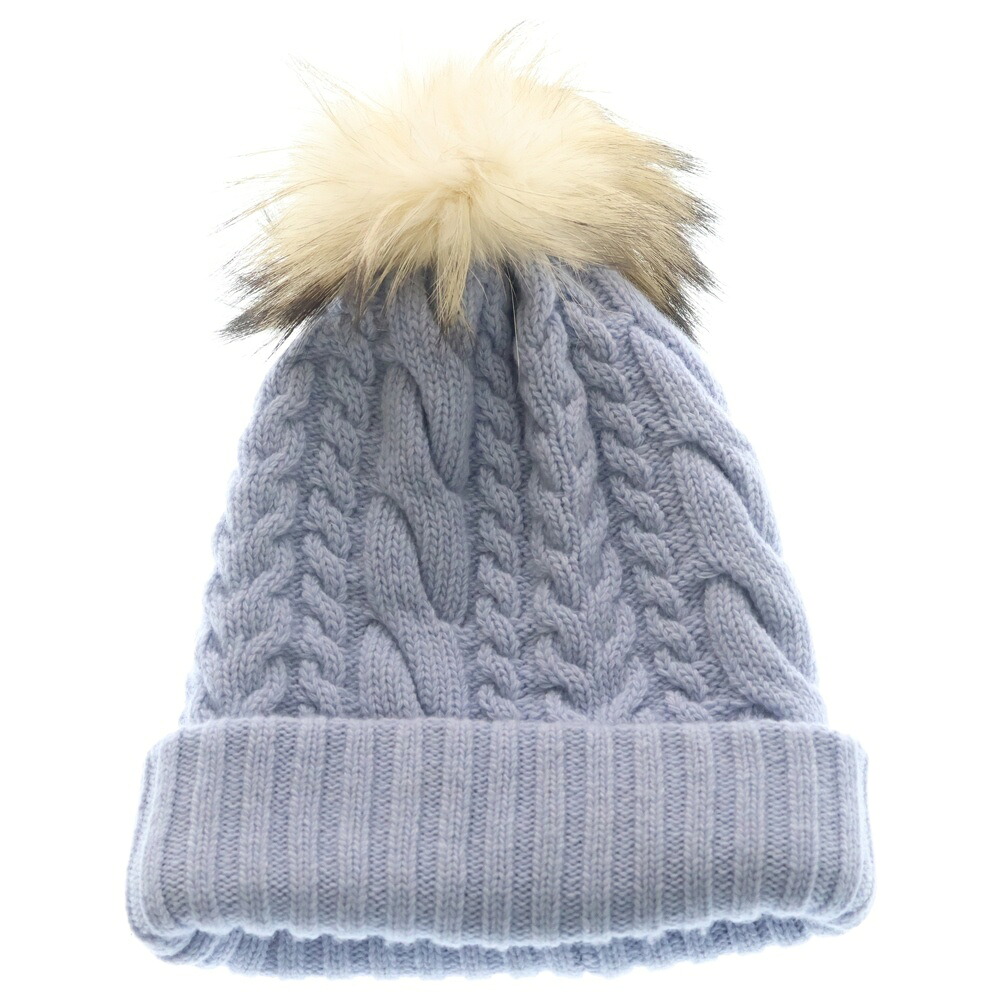 miumiu(ミュウミュウ) Wool Knit Beanie ウールニットビーニー 鳥打ち帽 パープル 09893【中古】【度合いB】【カラーパープル】【取りまわしバス発着場渋谷】