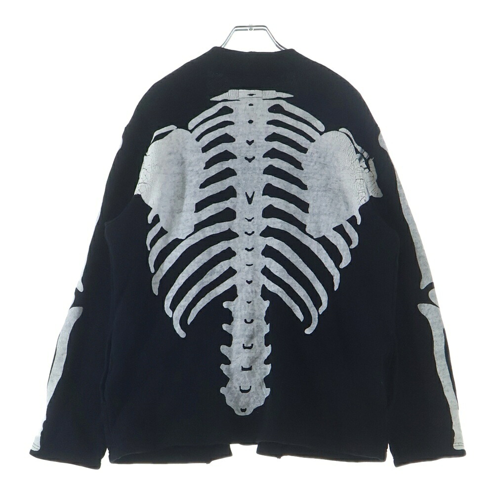 KAPITAL(かしら文字) 大きさ:2 KOUNTRY BONE CARDIGAN カントリー ボーン ジレー 黒いこと【中古】【座標軸B】【色つや黒いこと】【取りまわしバス発着場AWESOME原宿店】