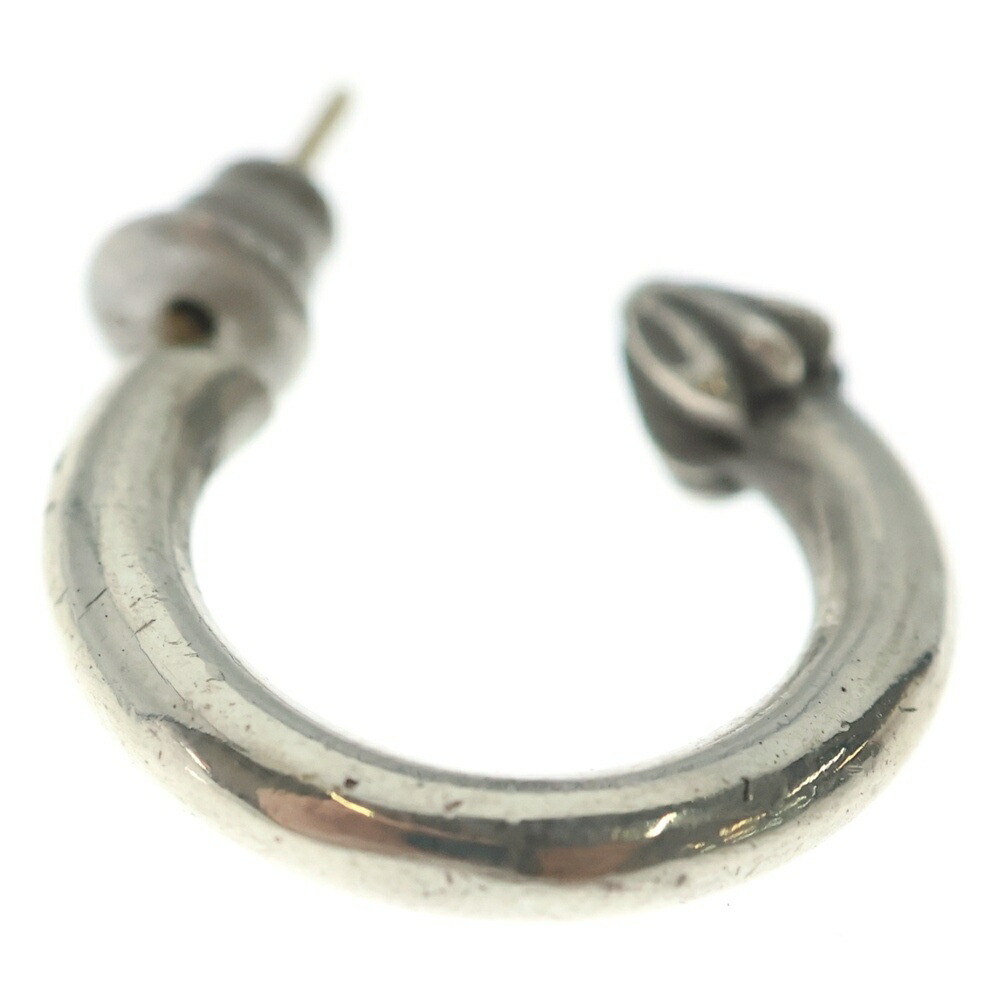 CHROME HEARTS(クロムハーツ) 大いさ:- HOOP PLAIN 飾り気の無い フープピアス しろがね色 BCA101【中古】【座標軸B】【色合いしろがね色】【取りまわしバス発着場原宿】