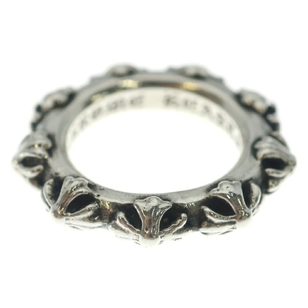 CHROME HEARTS(クロムハーツ) 大きさ:16.5号 CROSS BAND はりつけ台ダンス楽隊 輪っか しろがね色 BCA342【中古】【度合いB】【色つやしろがね色】【取りまわしバス発着場OneStyle新宿店】