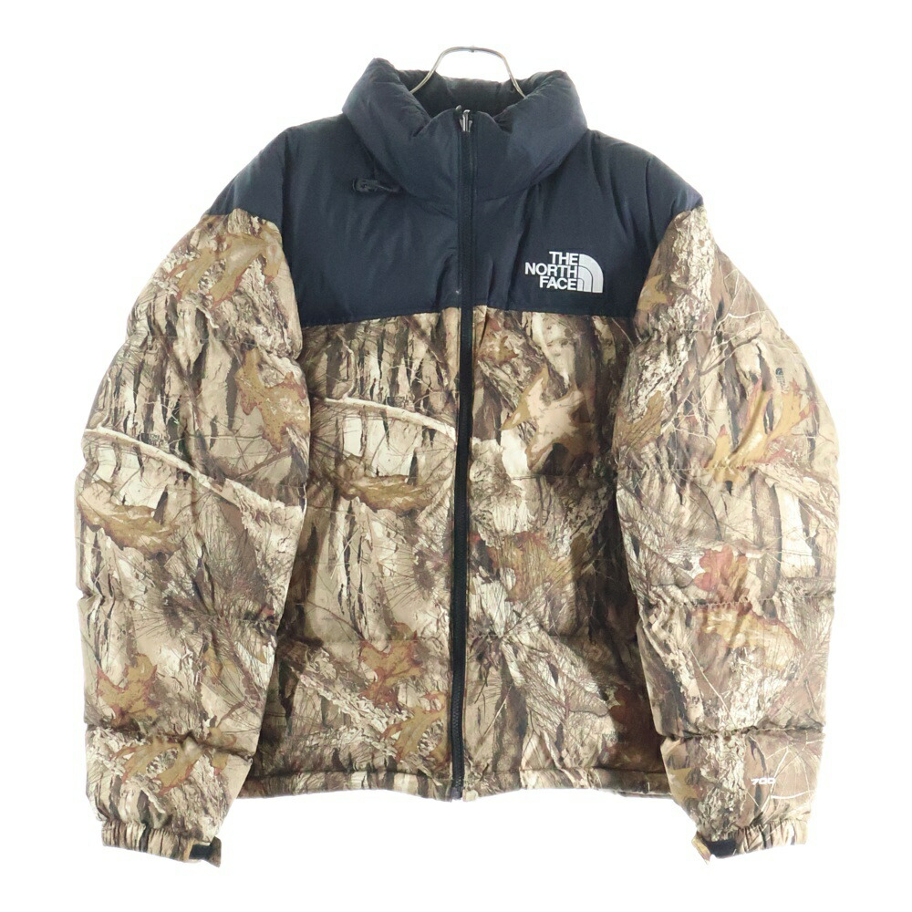 THE NORTH FACE(ザノースフェイス) 大きさ:L 1996 RETRO NUPTSE JACKET リアルツリーカモ柄 レトロ ヌプシ 落ちこむ上衣 カーキ/黒いこと NF0A3C8D【中古】【座標軸B】【色合い緑であること】【オンライン制限事項商いもの】