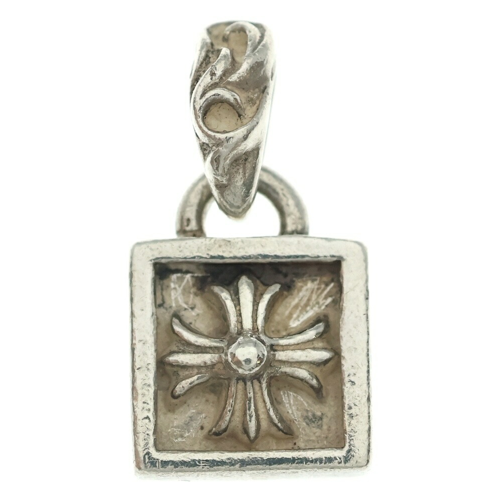 CHROME HEARTS(クロムハーツ) FRAMED CH PLUS フレームドCH足し加える 惹きつける シャンデリヤいの一番 しろがね色 BCA271【中古】【座標軸B】【色合いしろがね色】【取りまわしバス発着場BRING心斎橋店】
