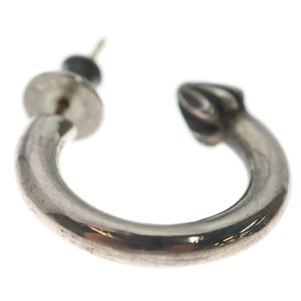 CHROME HEARTS(クロムハーツ) HOOP PLAIN 飾り気の無い フープピアス しろがね色 BCA101【中古】【座標軸B】【色合いしろがね色】【取りまわしバス発着場BRING仙台店】