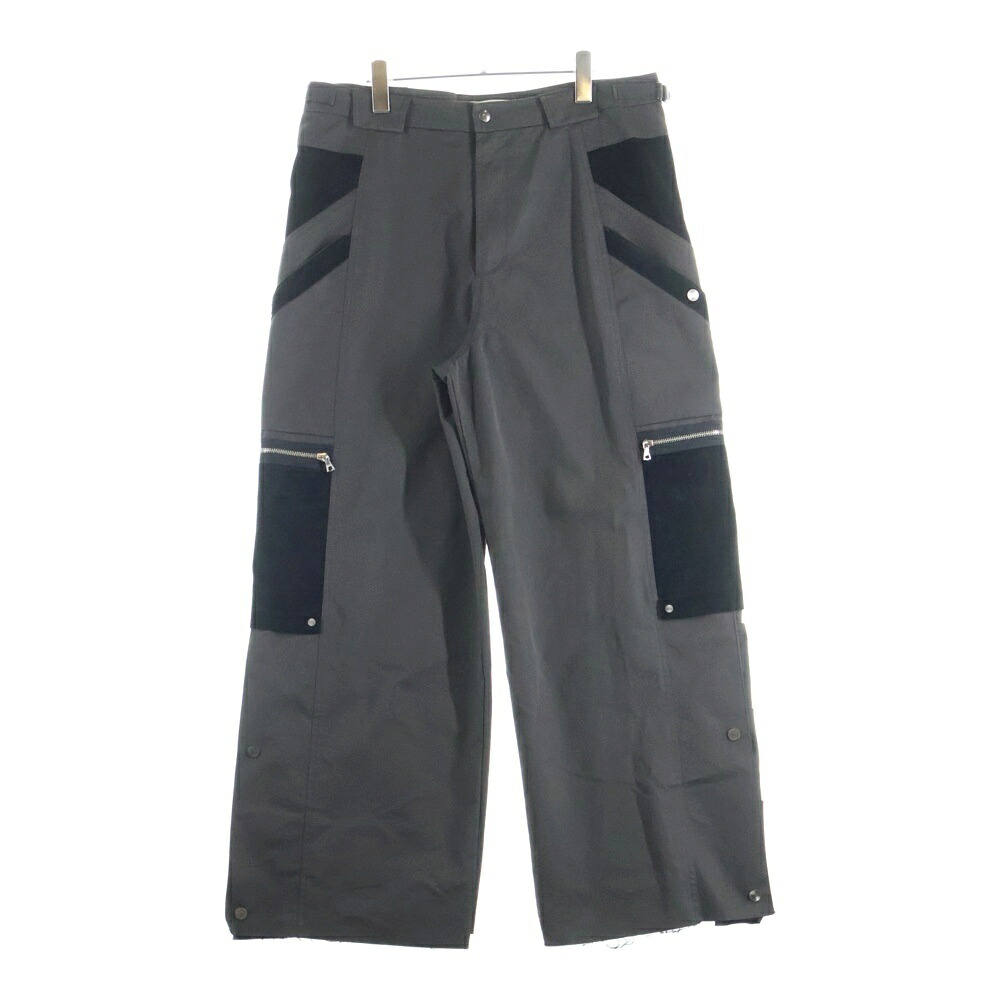 cmmawear(コマウェア) サイズ:XL THIA CARGO TROUSERS 切り替え ワイドカーゴパンツ ブラウン/ブラック【中古】【程度B】【カラーブラウン】【取扱店舗原宿】｜ブランド買取・販売　BRING 17,101円