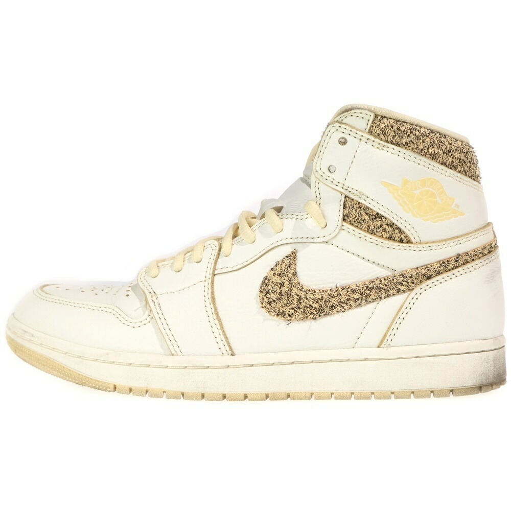 NIKE(ナイキ) 大きさ:US10/28糎 Jordan 1 High OG Craft Vibrations of Naija FD8631-100 エアジョーダン1 ご機嫌 OG 手工芸品 バイブレーションズ オブ ナイジャ ハイカットスニーカー US10/28糎【中古】【座標軸B】【色つや白いこと】【オンライン押さえる商いもの】