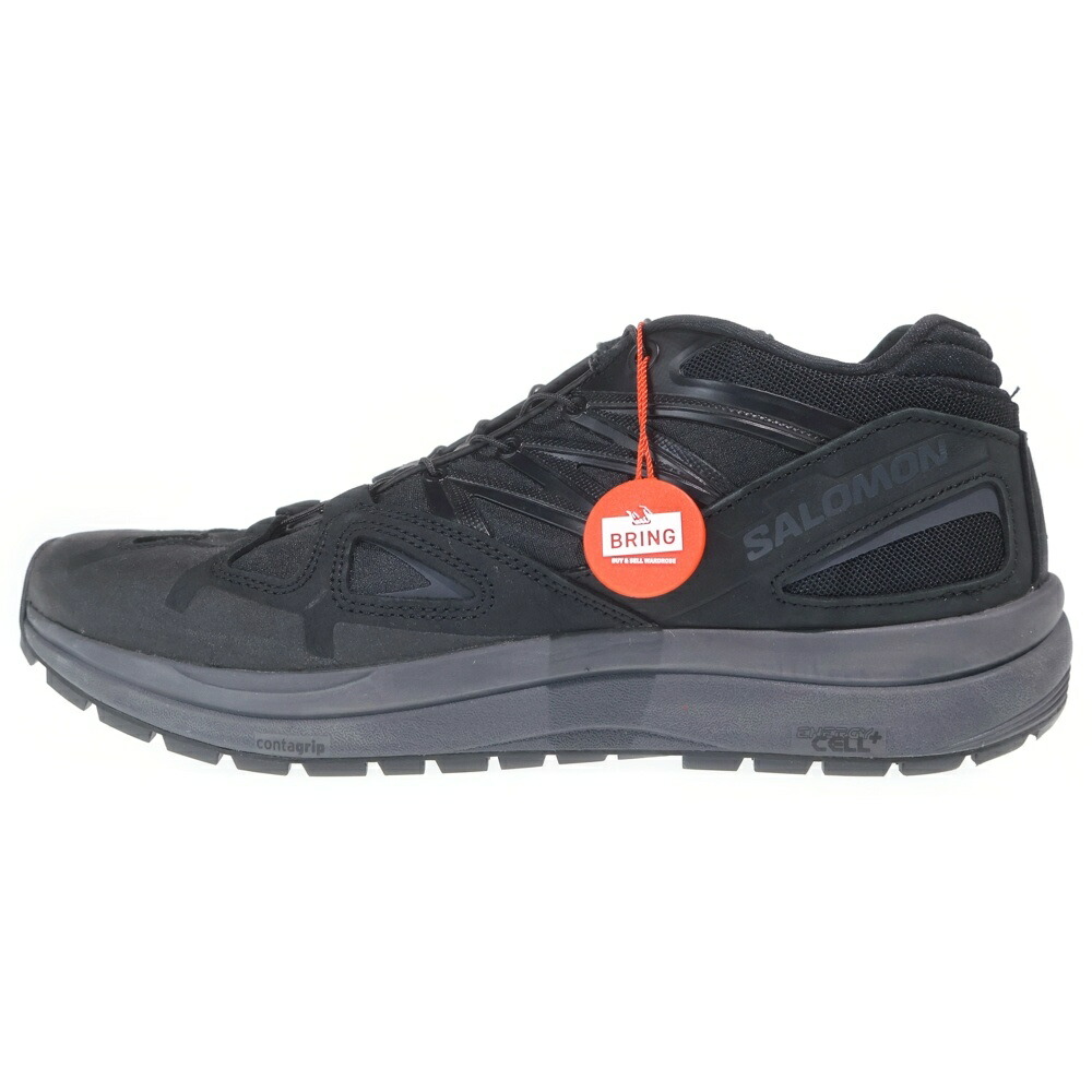 SALOMON(サロモン) 大きさ:27.0糎 Odyssey 1 Leather Advanced ローカットスニーカー 黒いこと US9/27糎 417523【中古】【座標軸B】【色合い黒いこと】【取りまわしバス発着場BRING横浜ビブレ店】