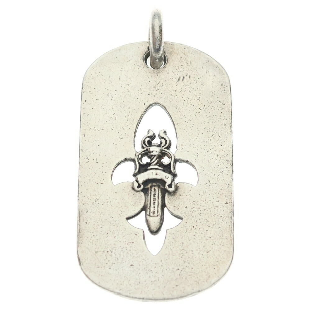 CHROME HEARTS(クロムハーツ) D TAG LRG FLE DAG フレアダガードッグタグ ラージドッグタグネックレストップ しろがね色【中古】【座標軸B】【色合いしろがね色】【取りまわしバス発着場渋谷】