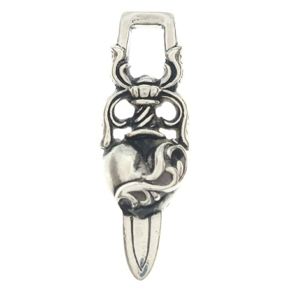 CHROME HEARTS(クロムハーツ) DAGGER HEART ダガーハート シャンデリヤいの一番 しろがね色 BCA243【中古】【座標軸B】【色合いしろがね色】【取りまわしバス発着場OneStyle新宿店】
