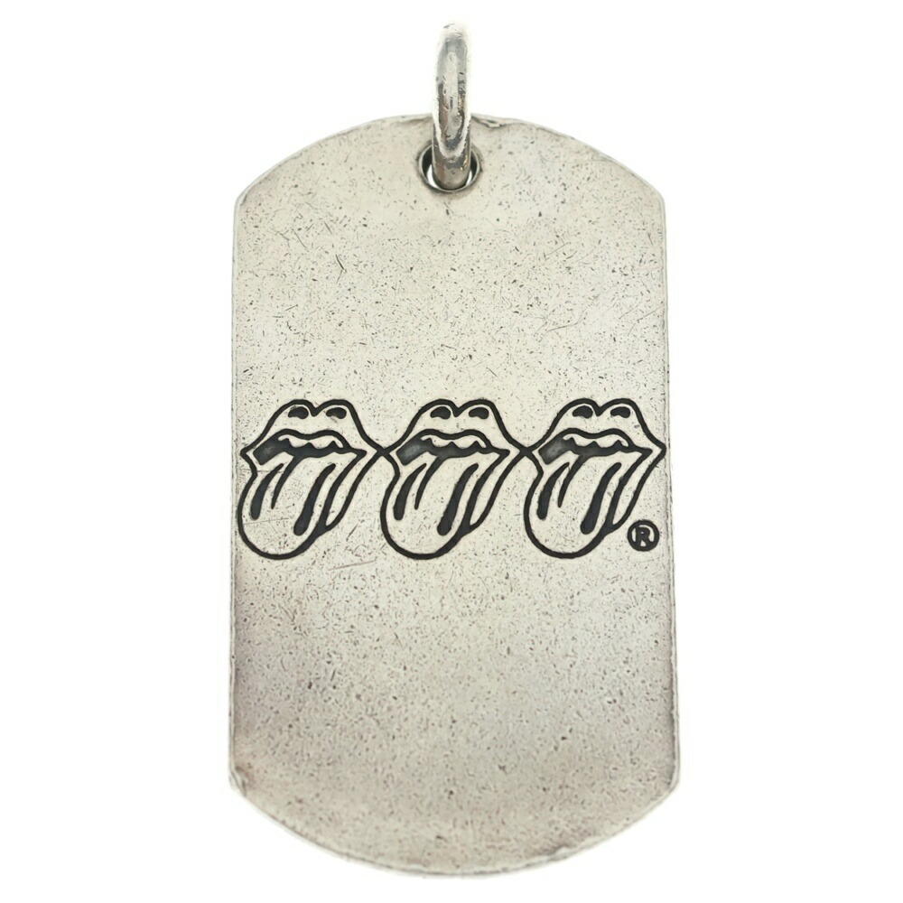 CHROME HEARTS(クロムハーツ) ×Rolling Stone Dog Tag Pendant Top しろがね色【中古】【座標軸B】【色合いしろがね色】【取りまわしバス発着場BRING札幌店】