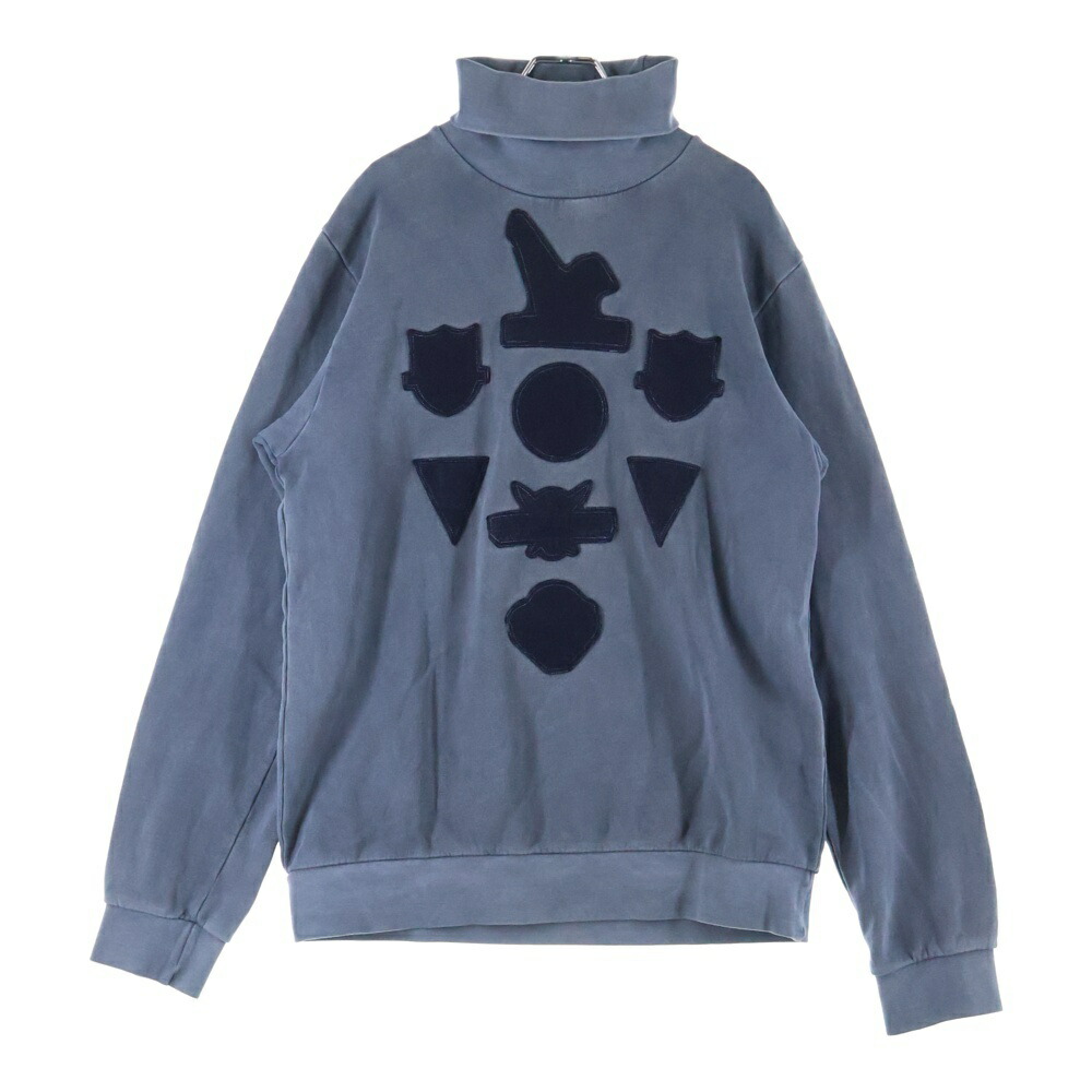 RAF SIMONS(ラフシモンズ) 04AW WAVES期 Patchwork Hi-Neck Sweat パッチワーク ハイネック 汗水 見本 薄墨色【中古】【度合いB】【色つや薄墨色】【取りまわしバス発着場AWESOME原宿店】