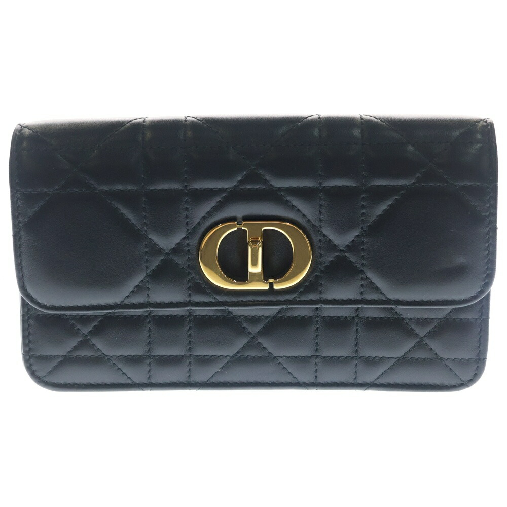 Christian Dior(ディオール) MISS CARO ミスカロ カナージュ チェーン店ショルダーバッグ 黒いこと S5225UDAX【中古】【座標軸B】【色つや黒いこと】【取りまわしバス発着場新宿】
