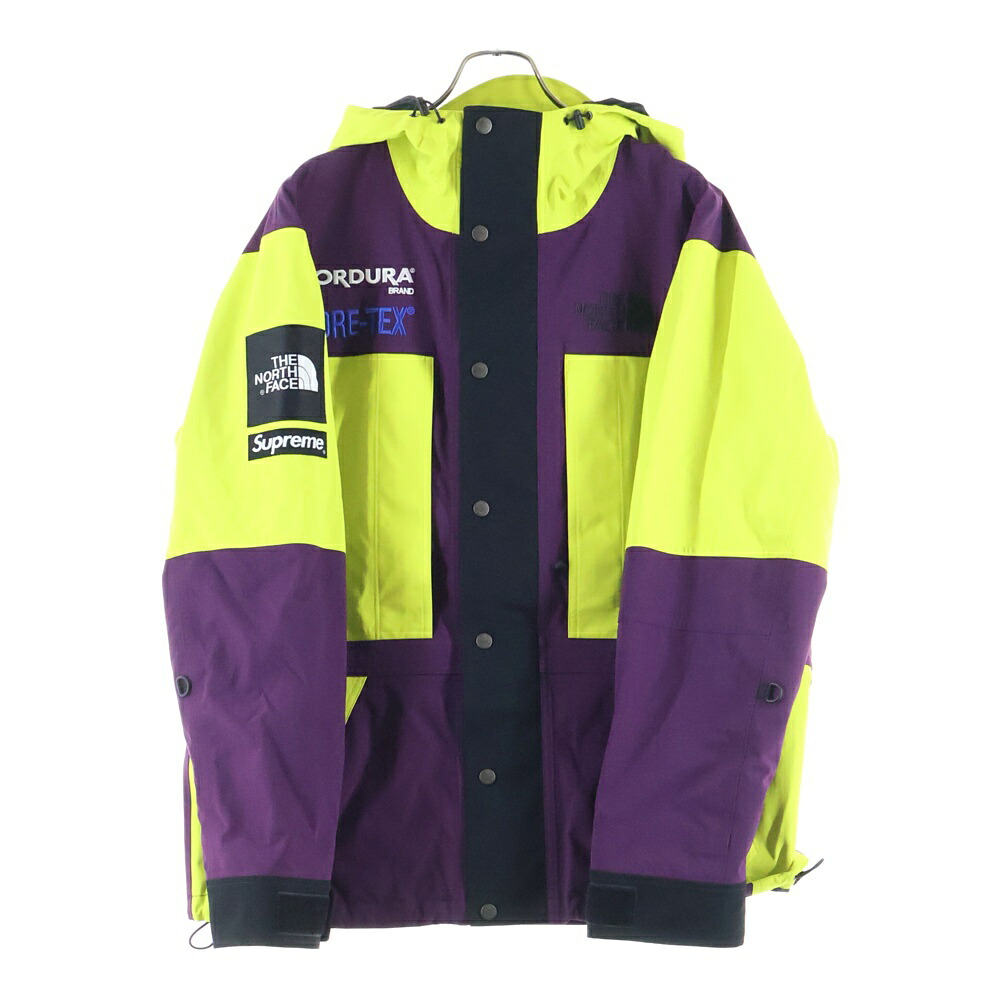 SUPREME(シュプリーム) 大きさ:L 18AW ×THE NORTH FACE Expedition Jacket GORE-TEX ザ 北の方人間の顔 エクスペディションジャケット ナイロン上衣 ゴアテックス NF0A3SDI【中古】【座標軸A】【色つや黄色】【取りまわしバス発着場BRING横浜ビブレ店】