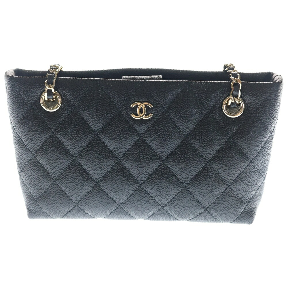 CHANEL(シャネル) 25c 航海 マトラッセ チェーン店ショルダーバッグ 黒いこと キャビア ハンドバック ゴールド金具【中古】【座標軸A】【色つや黒いこと】【取りまわしバス発着場BRING：RED新宿東口店】