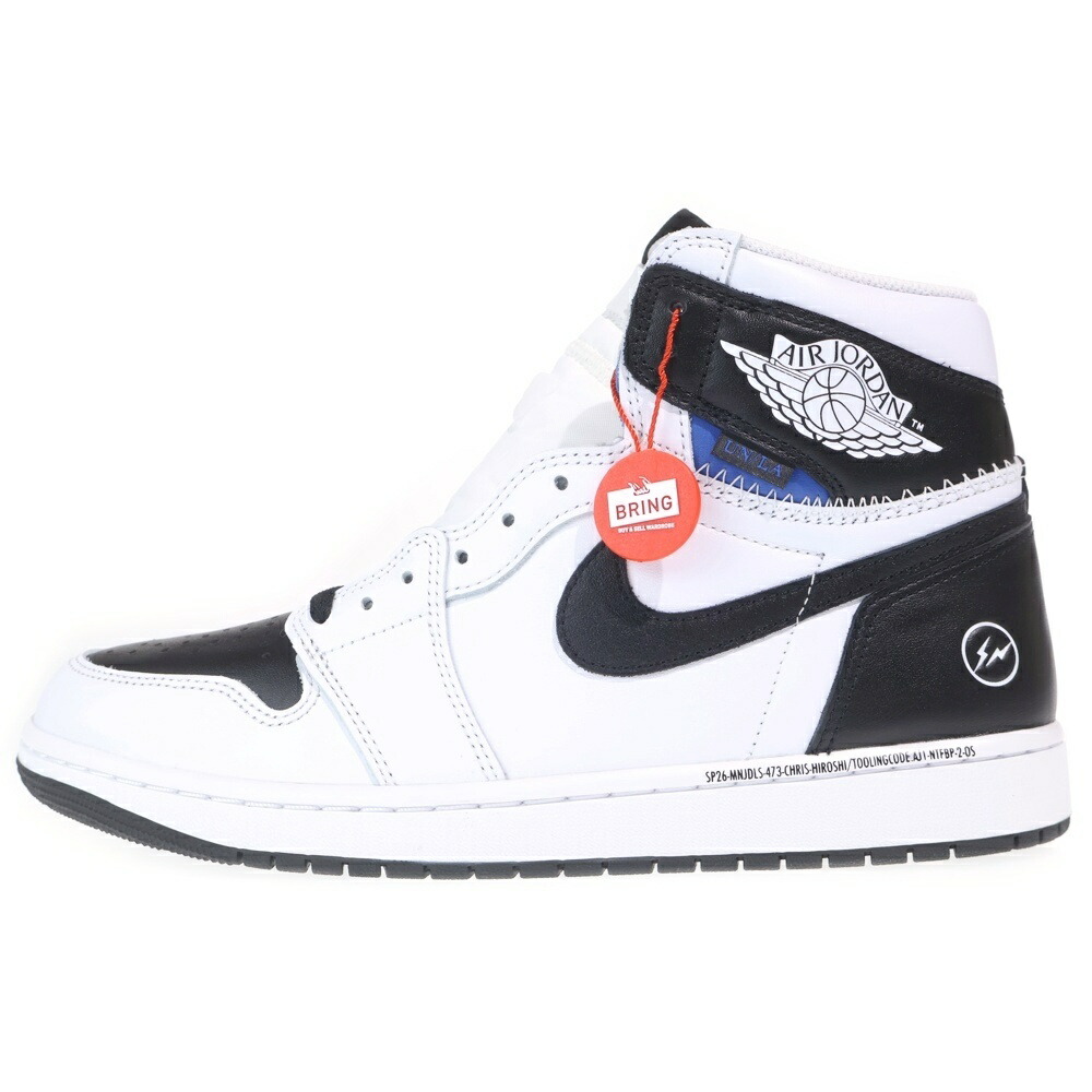 NIKE(ナイキ) サイズ:30.0cm ×Fragment Design ×UNION Air Jordan 1 II7282-100 ×フラグメントデザイン ×ユニオン エアジョーダン1 レトロ ハイカットスニーカー ホワイト US12/30.0cm【新古品/中古】【程度S】【カラーホワイト】【取扱店舗BRING KICKS】