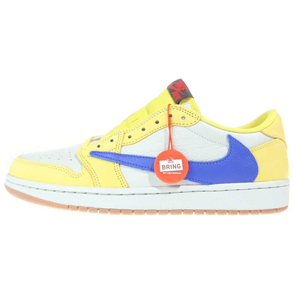 NIKE(ナイキ) 大いさ:US10/27.0糎 ×TRAVIS SCOTT WMNS AIR JORDAN 1 RETRO LOW OG Canary DZ4137-700 トラヴィススコット ウィメンズ エアジョーダン1 ローカットスニーカー シューズ【新古品/中古】【座標軸S】【色合い黄色】【取りまわしバス発着場BRING仙台店】