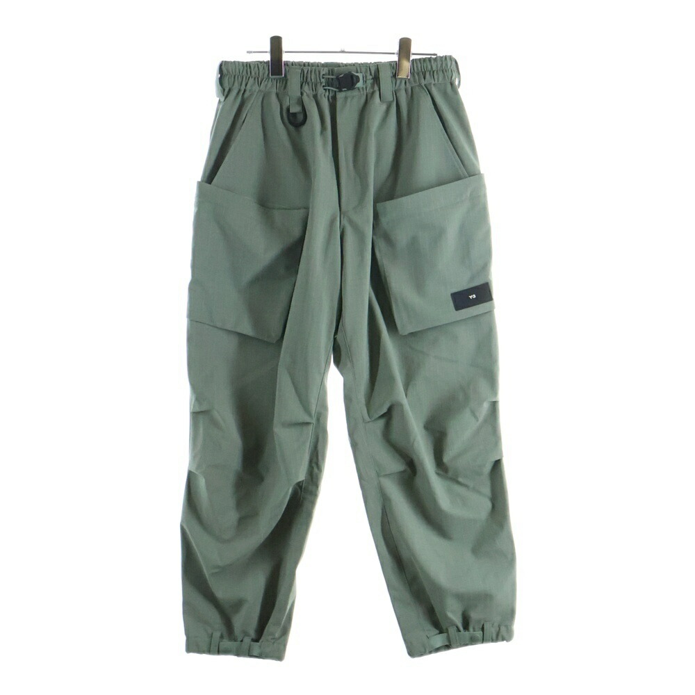 Y-3(ワイスリー) サイズ:XS RIPSTOP PANTS リップストップ テクニカルパンツ カーキ IP7664【中古】【程度B】【カラーカーキ】【取扱店舗BRING大宮店】|ブランド買取・販売 BRING