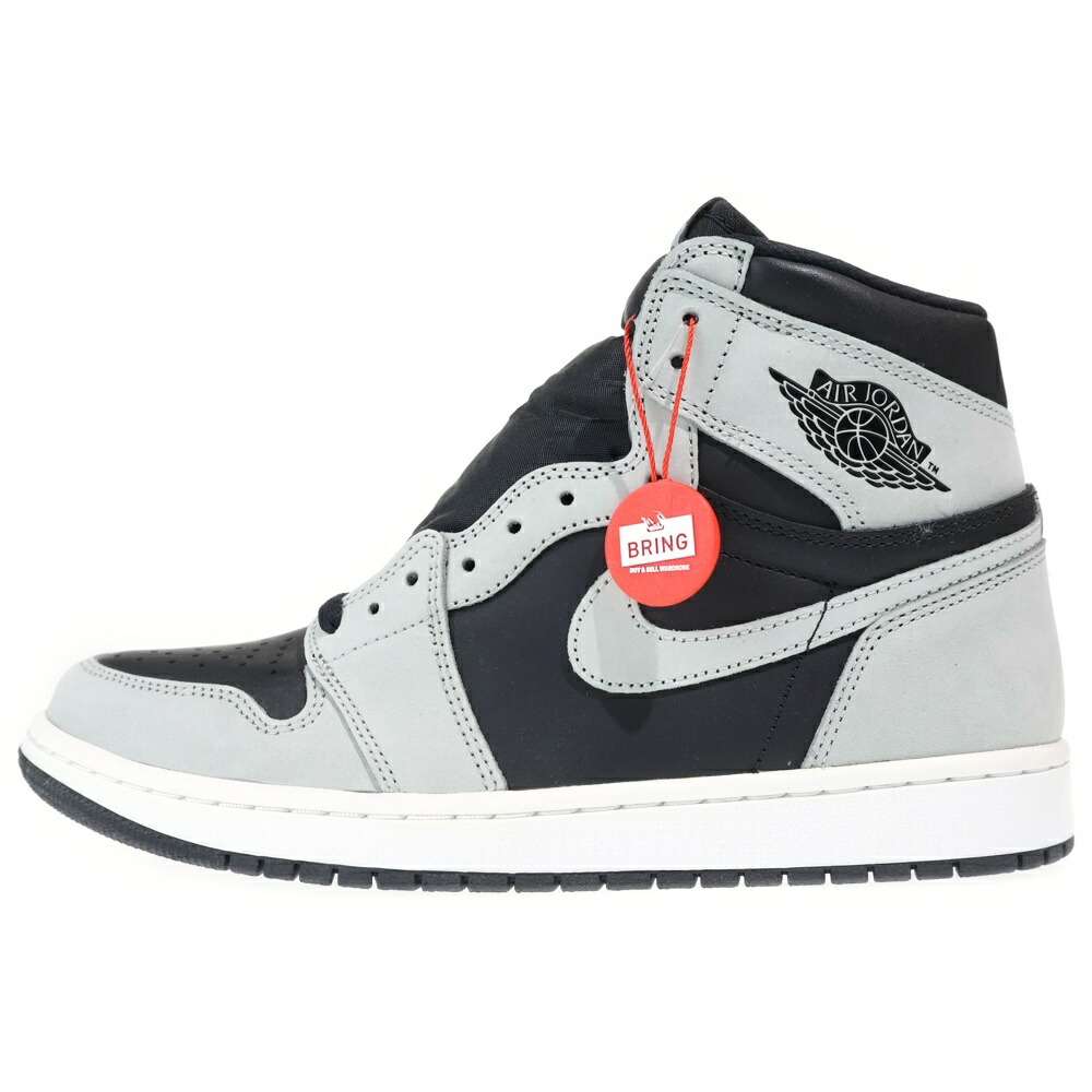NIKE(ナイキ) 大きさ:27.5糎 AIR JORDAN 1 HIGH OG SHADOW 2.0 エアジョーダン1 影ぼうし 2.0 ハイカットスニーカー 薄墨色 US9.5/27.5糎 555088-035【中古】【座標軸A】【色合い薄墨色】【取りまわしバス発着場BRING KICKS】