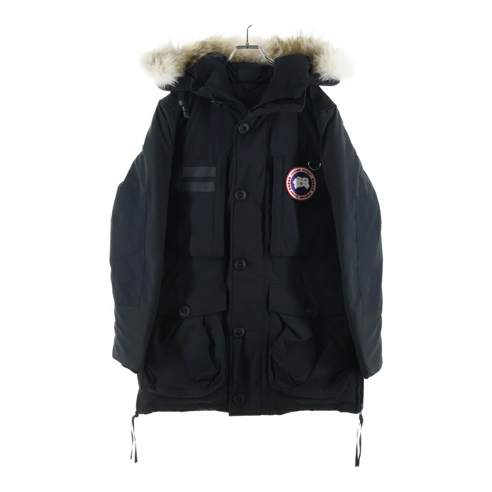 CANADA GOOSE(カナダグース) 大きさ:S Macculloch Parka マクローチ ロゴタイプ紋章 落ちこむ上衣 黒いこと 9512M【中古】【座標軸A】【色合い黒いこと】【オンライン制限事項商いもの】