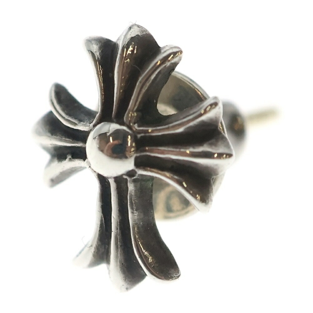 CHROME HEARTS(クロムハーツ) No2 CH CRS CHはりつけ台 スタッズピアス しろがね色 BCA407【中古】【度合いB】【色つやしろがね色】【取りまわしバス発着場BRING梅田茶屋町店】