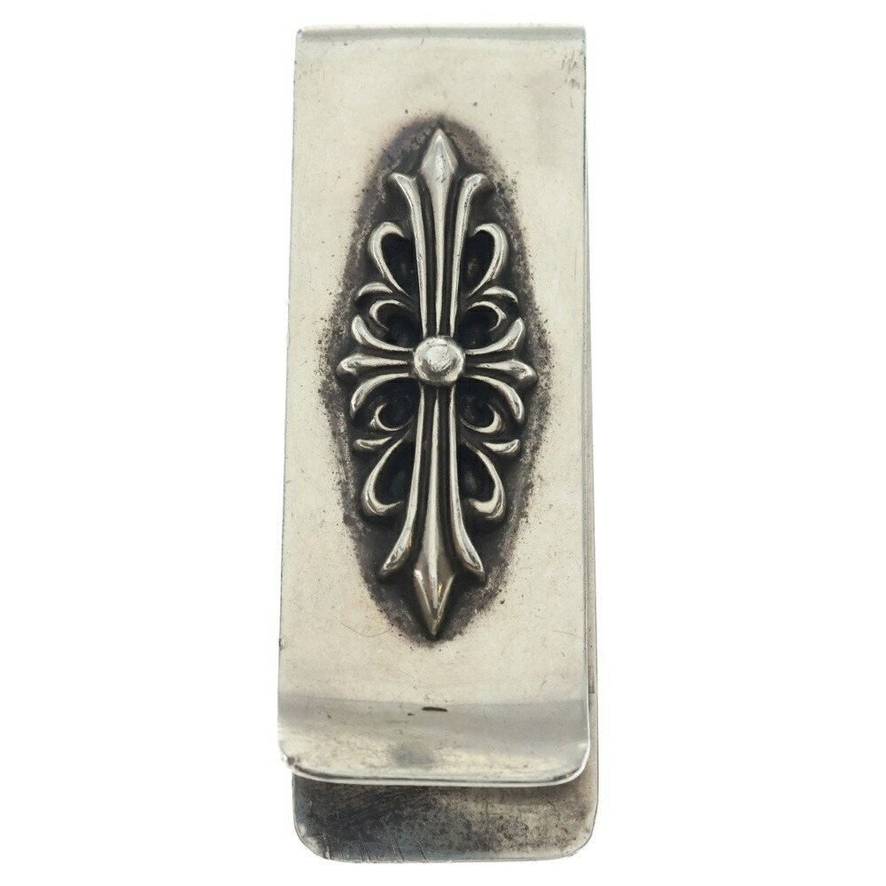 CHROME HEARTS(クロムハーツ) MNY CLIP LG マネークリップ フローラルクロスモチーフマネークリップ【中古】【程度B】【カラーシルバー】【取扱店舗OneStyle原宿店】|ブランド買取・販売 BRING