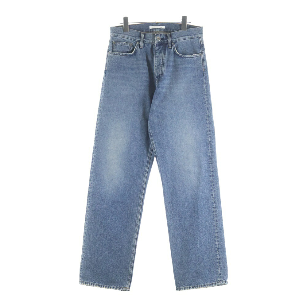 SUNFLOWER(サンフラワー) 大きさ:30/32 LOOSE DENIM イタリア製 オーガニックコットン ルーズフィット 名取り草飛球 ワイドデニムパンツ インディゴ 5059 702【中古】【度合いB】【色つや青碧】【オンライン押さえる商いもの】